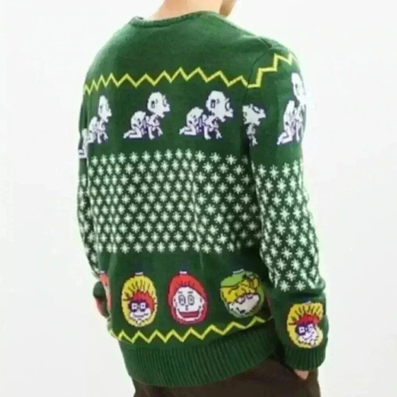Green Rugrat Hloiday Ugly Sweater - Picture 3 of 3